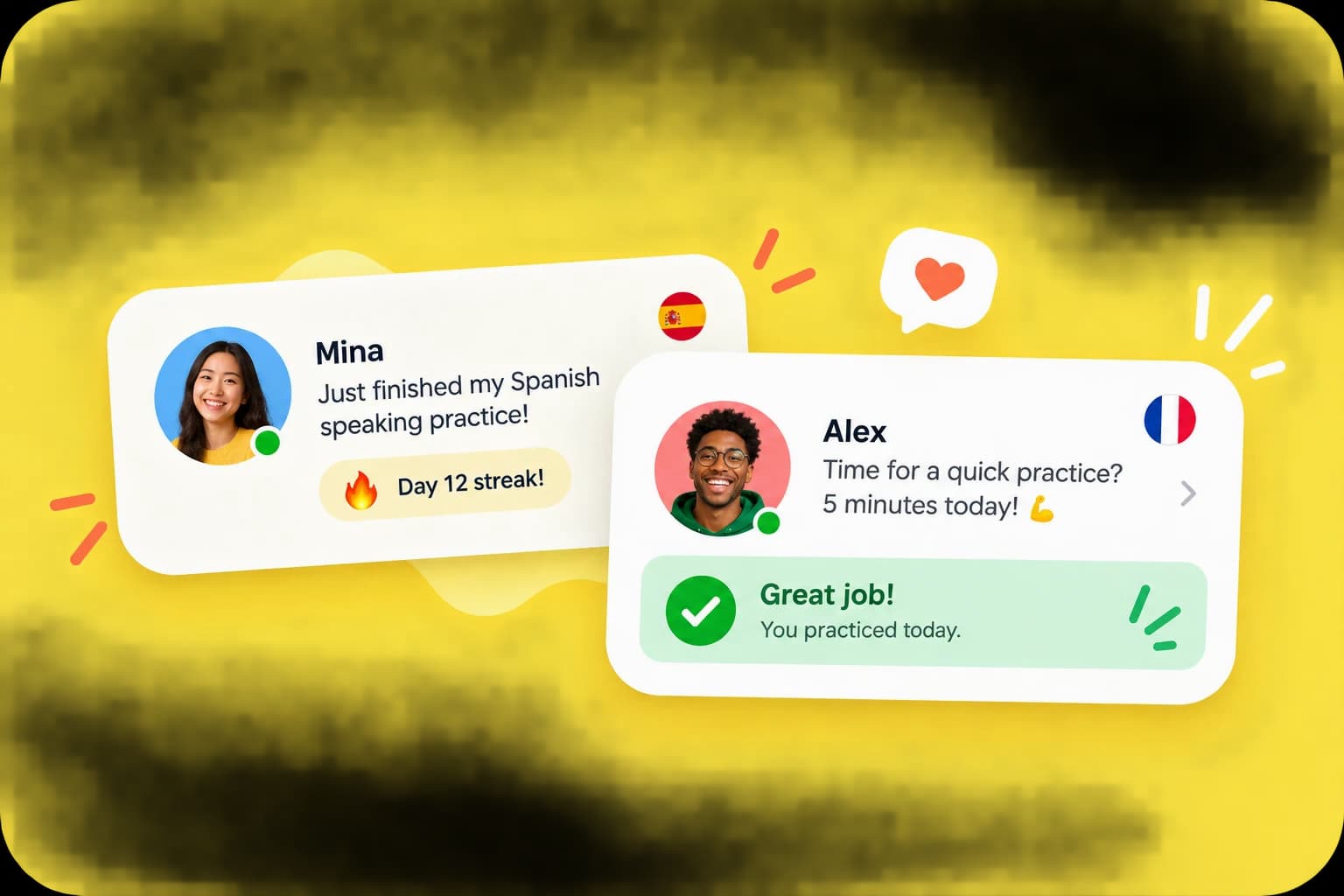 Community learning notifications